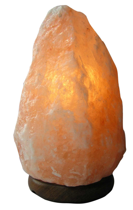 Himalaya zoutlamp roze  (houten voet) 