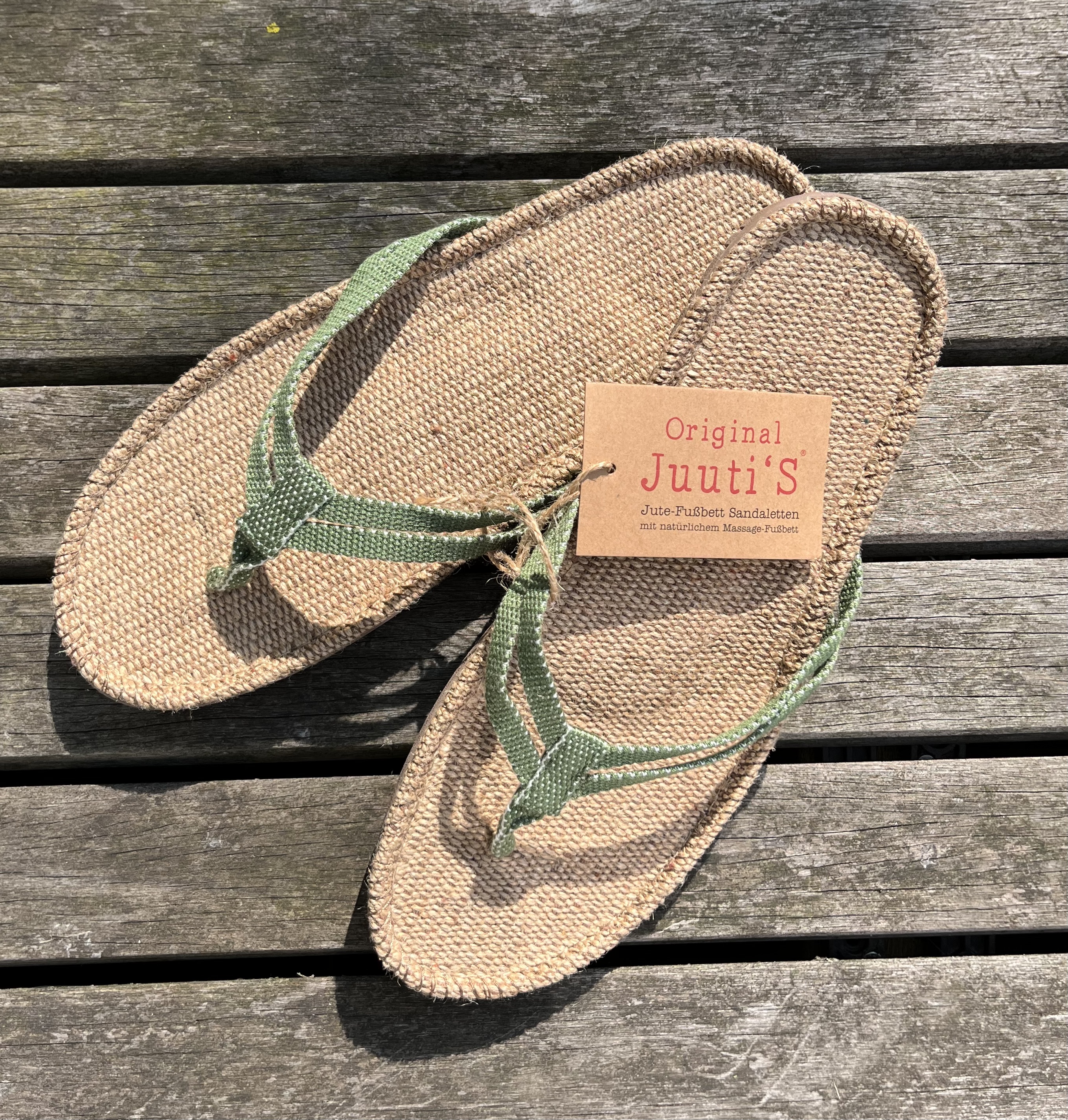 Original juuti teenslipper groen  