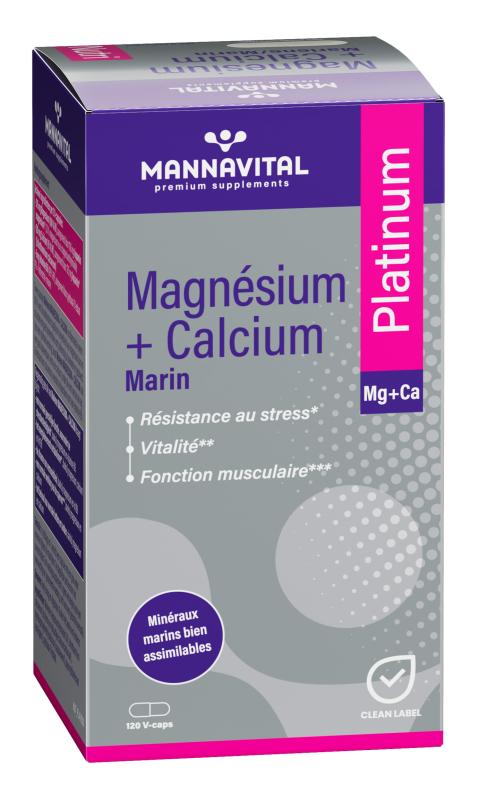 Magnésium + Calcium Marin Platinum