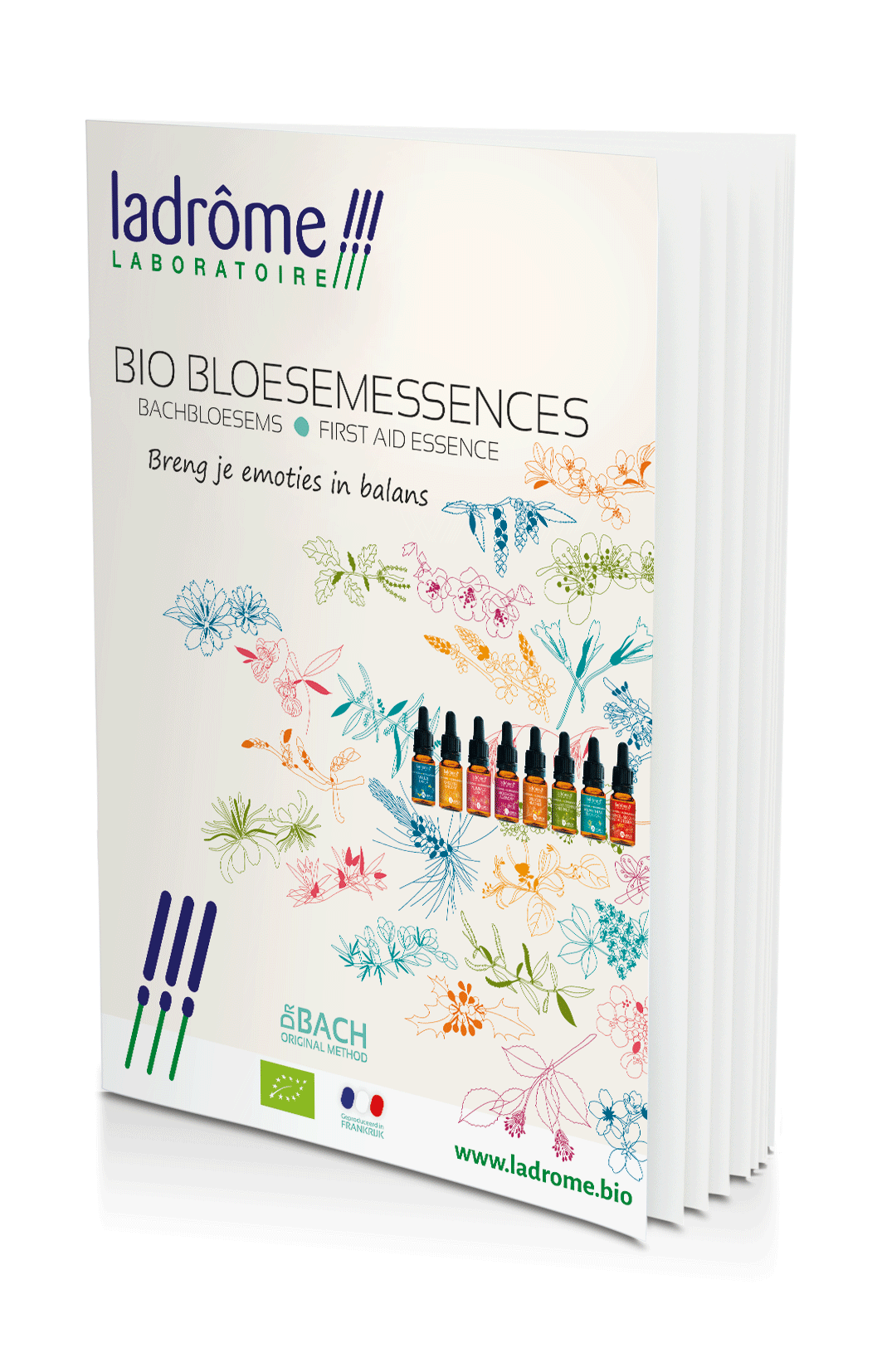 Boekjes bio bloemessences - bachbloesems - first aid essence