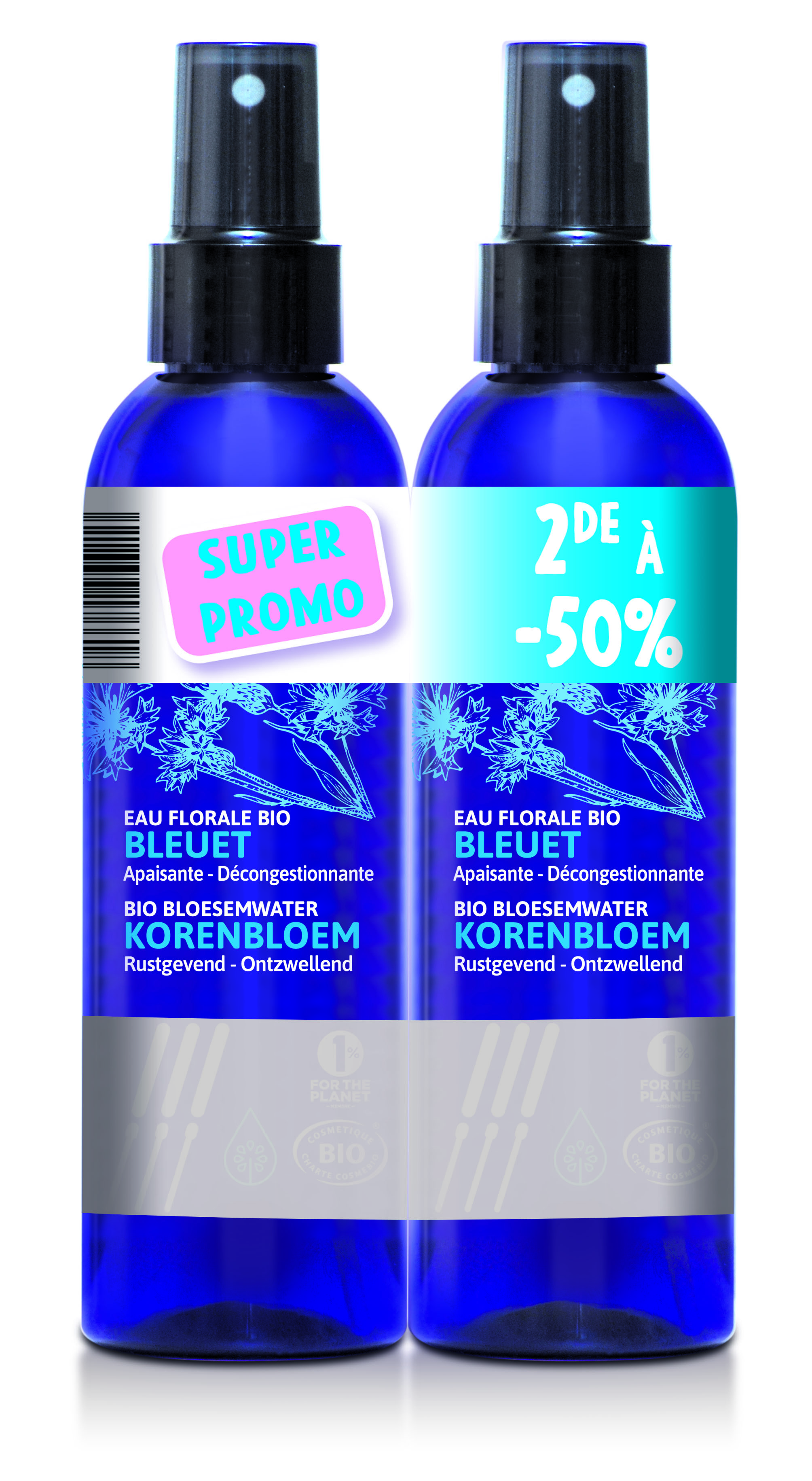 Duopack "Korenbloem hydrolaat"