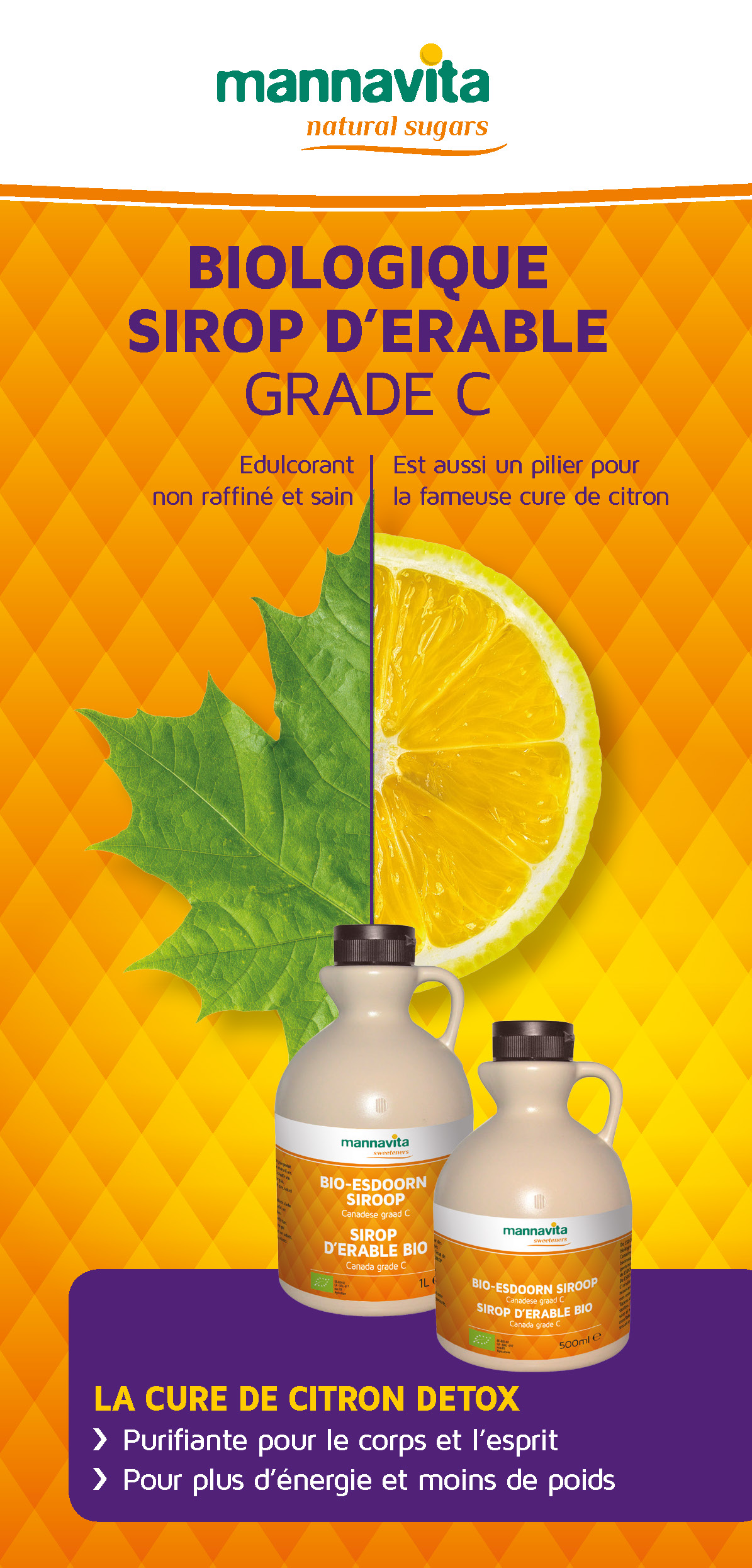 Dépliant sirop d'érable - cure de citron
