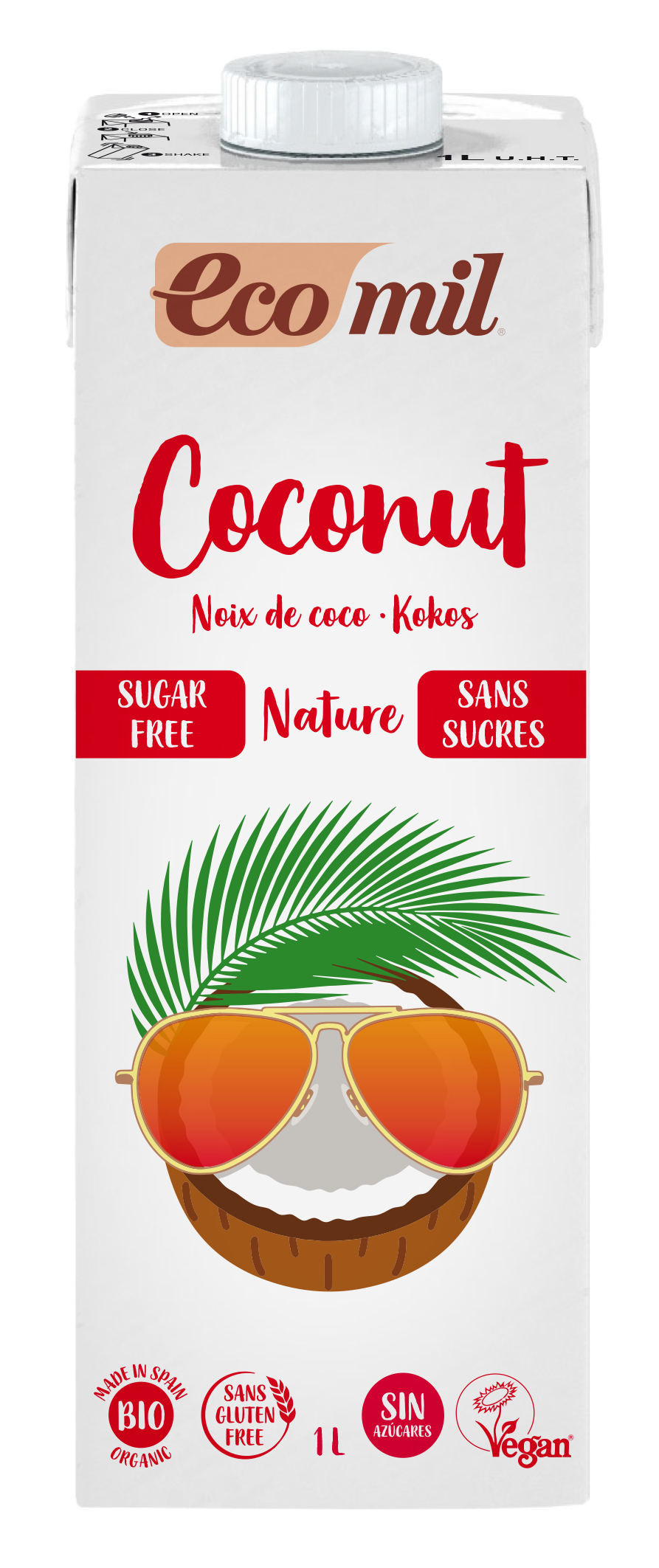 Lait de coco sans sucres